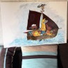 Toile original de M. Axes " Les marins"