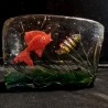 Sculpture en verre de Murano " Aquarium de poissons exotiques"