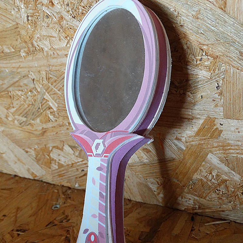 Miroir fée rose